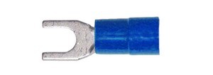 Сжимающий кабельный наконечник с вилкой, изолированный, 16 M5