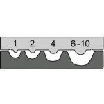 Обжимная матрица, прошивная прессовка, 1,5-10 мм