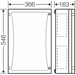 Пустой корпус с боковыми панелями FP 0411